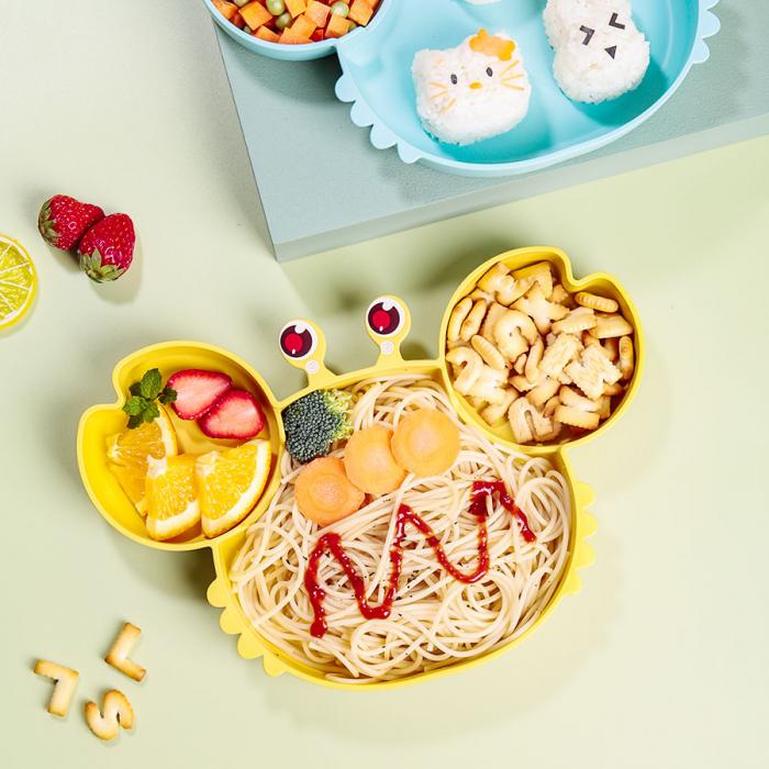 小螃蟹兒童餐盤(pán)/套裝