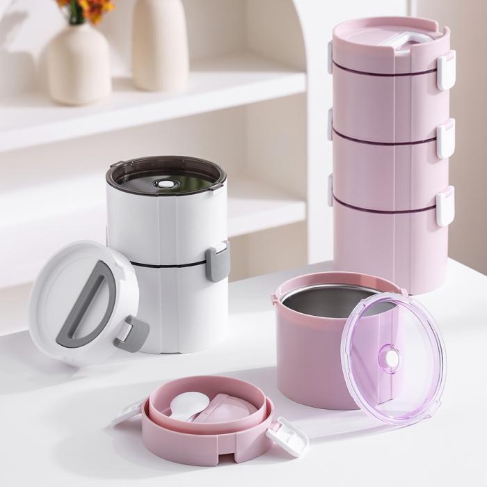 多層不銹鋼便當(dāng)盒一層