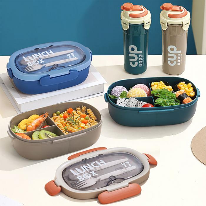 北歐旦形套裝飯盒(飯盒850ML+水杯480ML)